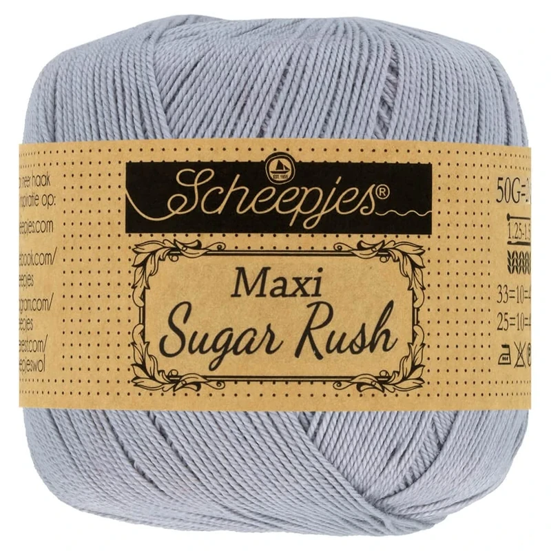 Scheepjes - Scheepjes Maxi Sugar Rush 618 Silver Yarn - 10x50g