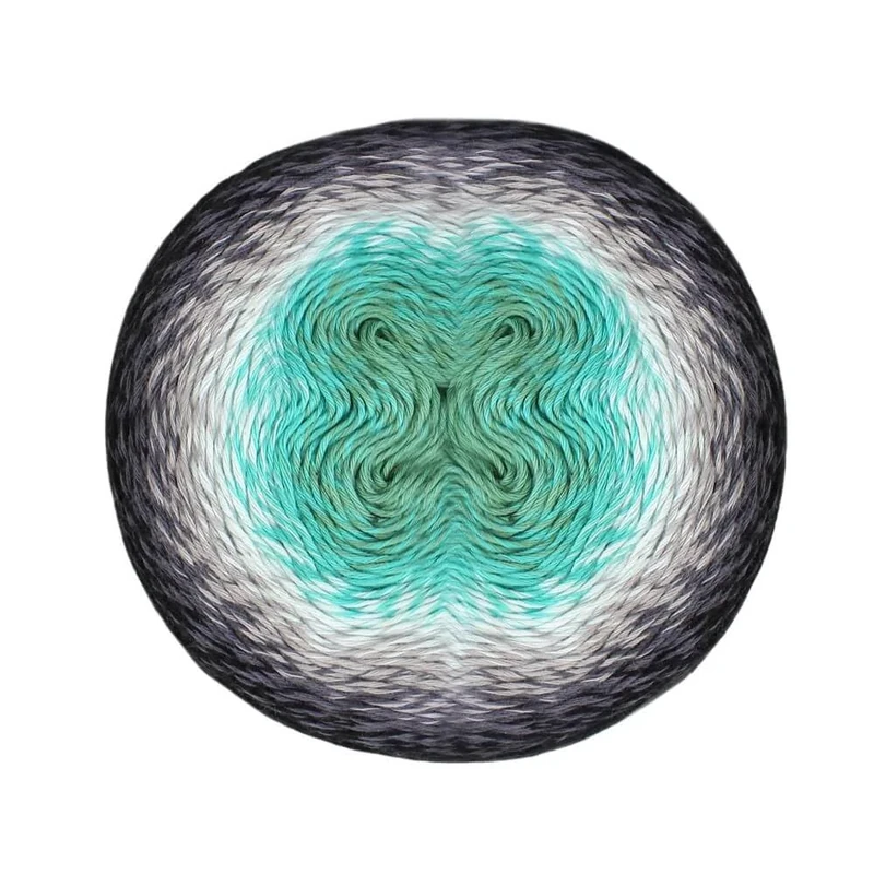 Scheepjes - Scheepjes Whirl 785 Minty Black Velvet Yarn - 3x1000m