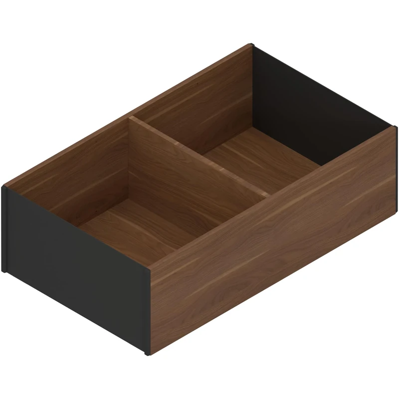 Blum Ambia-Line Kitchen Drawer Inserts Frame, Width 218 mm, Length 371 mm, Height 110 mm, Wooden Design Tennessee Nut, Pack of 1, Kitchen Organiser