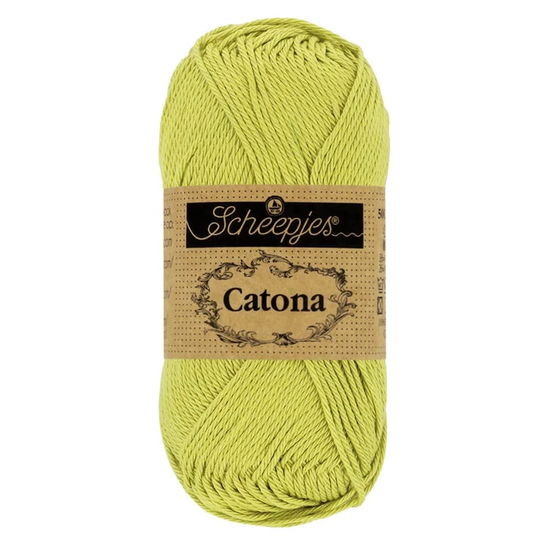 Scheepjes - Scheepjes Catona 512 Lime Yarn - 10x50g