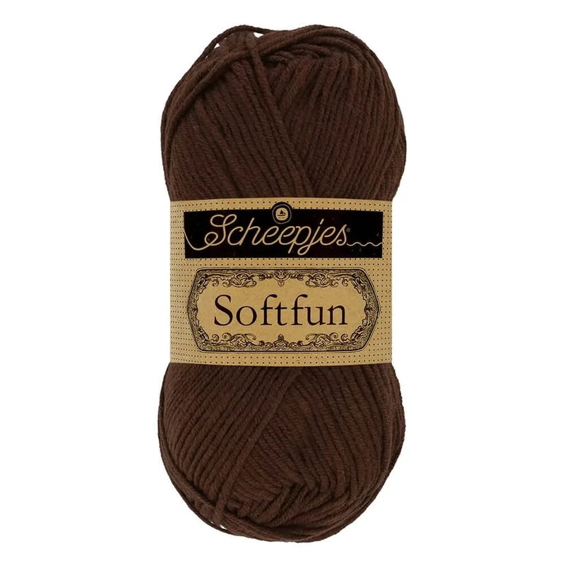 Scheepjes - Scheepjes Softfun 2623 Chocolate Yarn - 10x50g