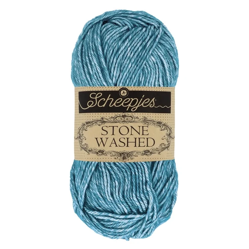 Scheepjes - Scheepjes Stone Washed 805 Blue Apatite Yarn - 10x50g