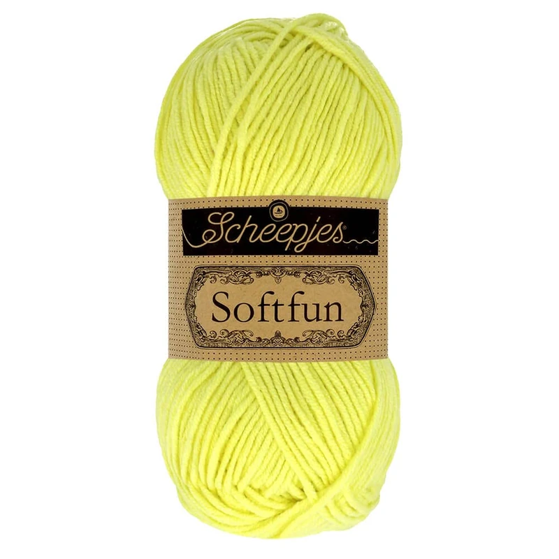 Scheepjes - Scheepjes Softfun 2638 Soft Lime Yarn - 10x50g