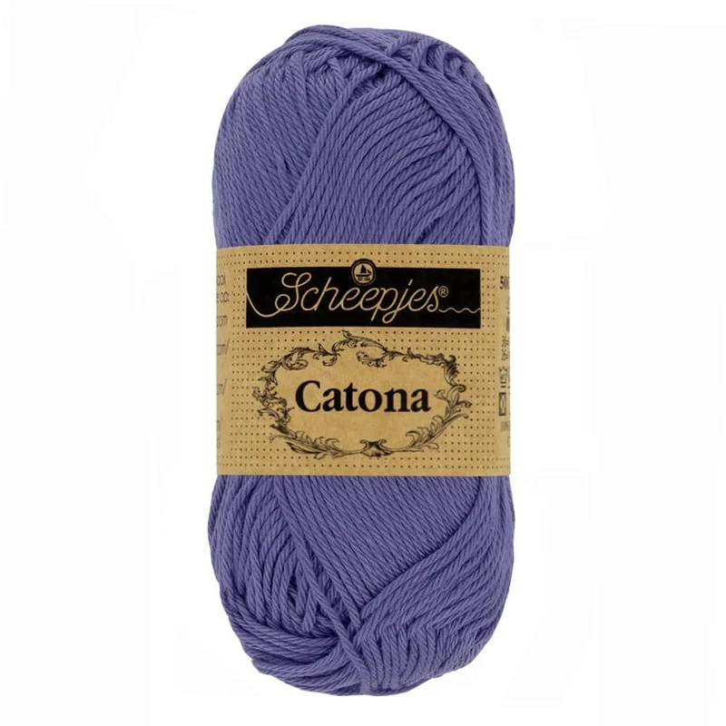 Scheepjes - Scheepjes Catona 508 Deep Amethyst Yarn - 20x25g