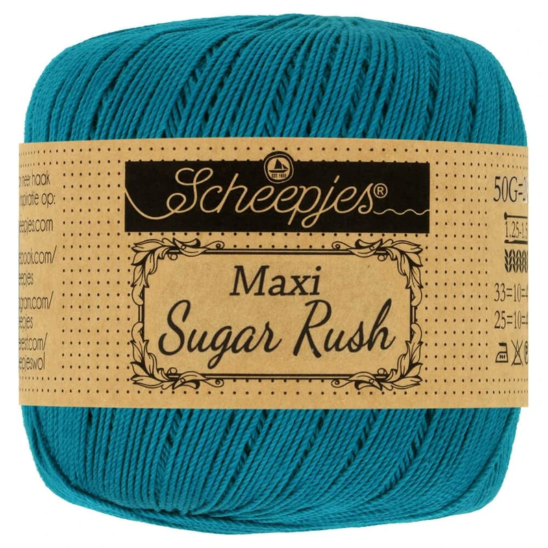 Scheepjes - Scheepjes Maxi Sugar Rush 400 Petron Blue Yarn - 10x50g