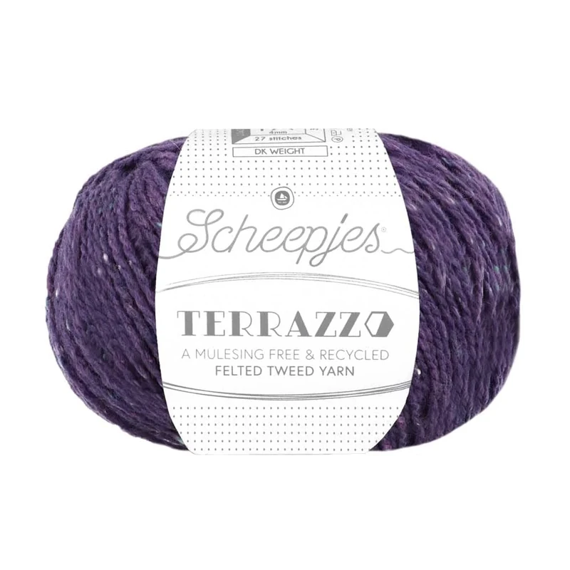 Scheepjes - Scheepjes Terrazzo 730 Melanzana Yarn - 5x50g