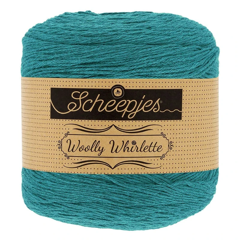 Scheepjes - Scheepjes Woolly Whirlette 570 Green Tea Yarn - 5x100g