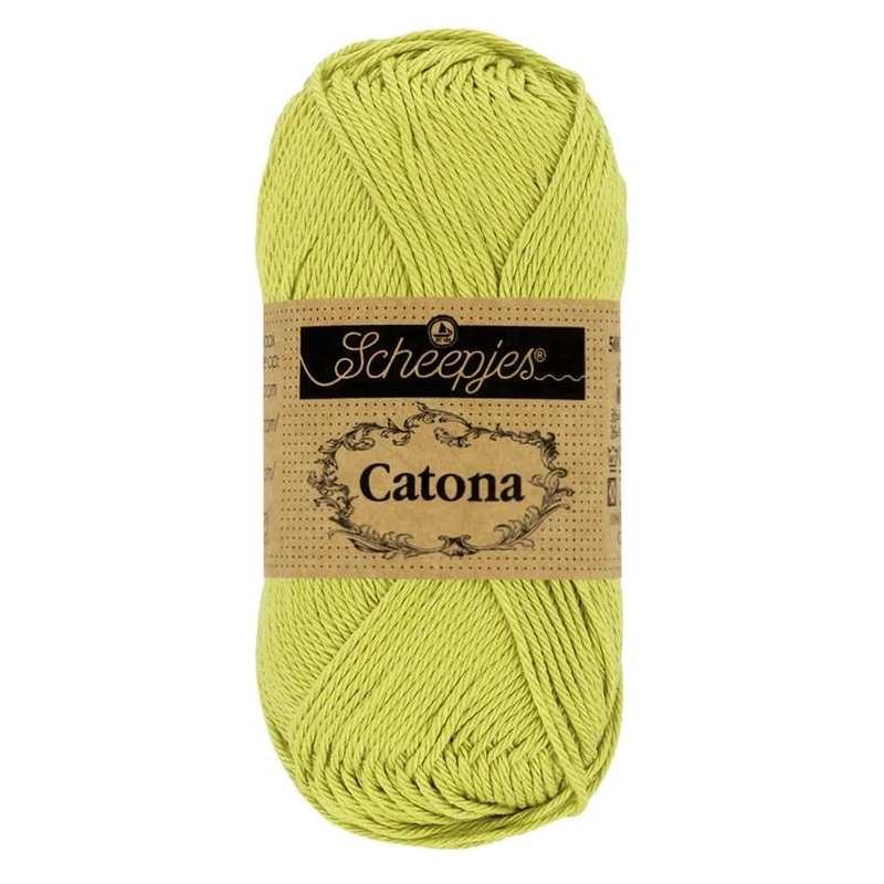 Scheepjes - Scheepjes Catona 512 Lime Yarn - 20x25g