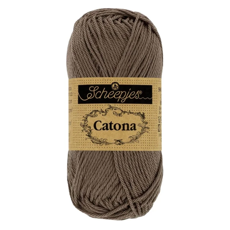 Scheepjes - Scheepjes Catona 507 Chocolate Yarn - 20x25g