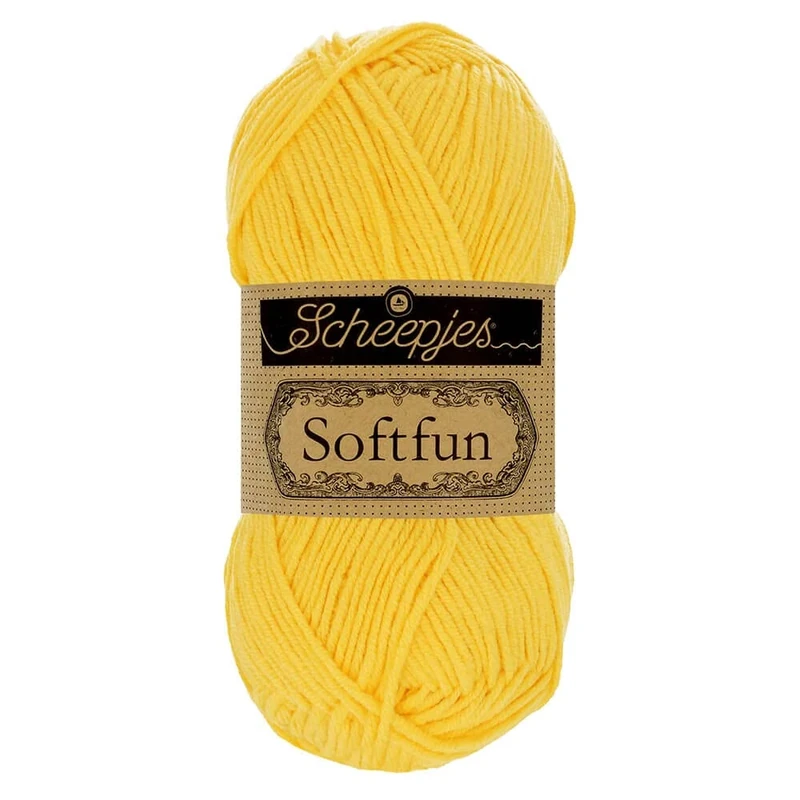 Scheepjes - Scheepjes Softfun 2518 Canary Yarn - 10x50g