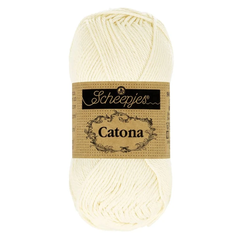 Scheepjes - Scheepjes Catona 130 Old Lace Yarn - 20x25g
