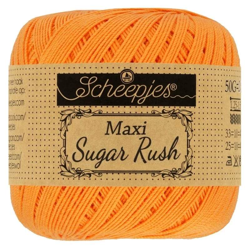 Scheepjes - Scheepjes Maxi Sugar Rush 411 Sweet Orange Yarn - 10x50g