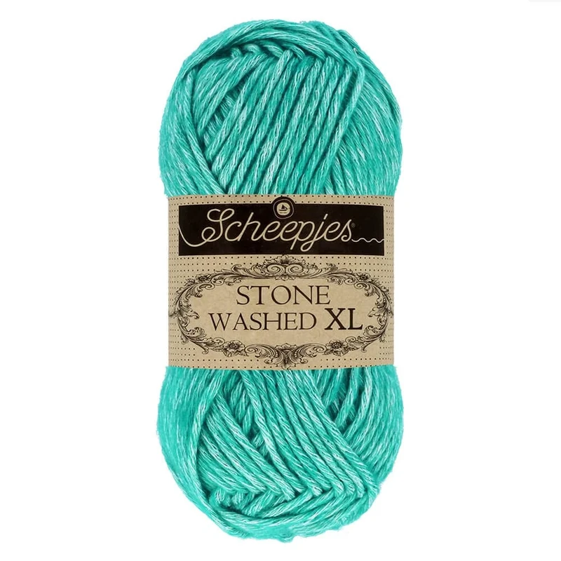 Scheepjes - Scheepjes Stone Washed XL 855 Green Agate Yarn - 10x50g