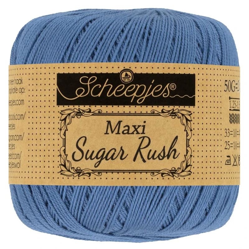 Scheepjes - Scheepjes Maxi Sugar Rush 261 Capri Blue Yarn - 10x50g