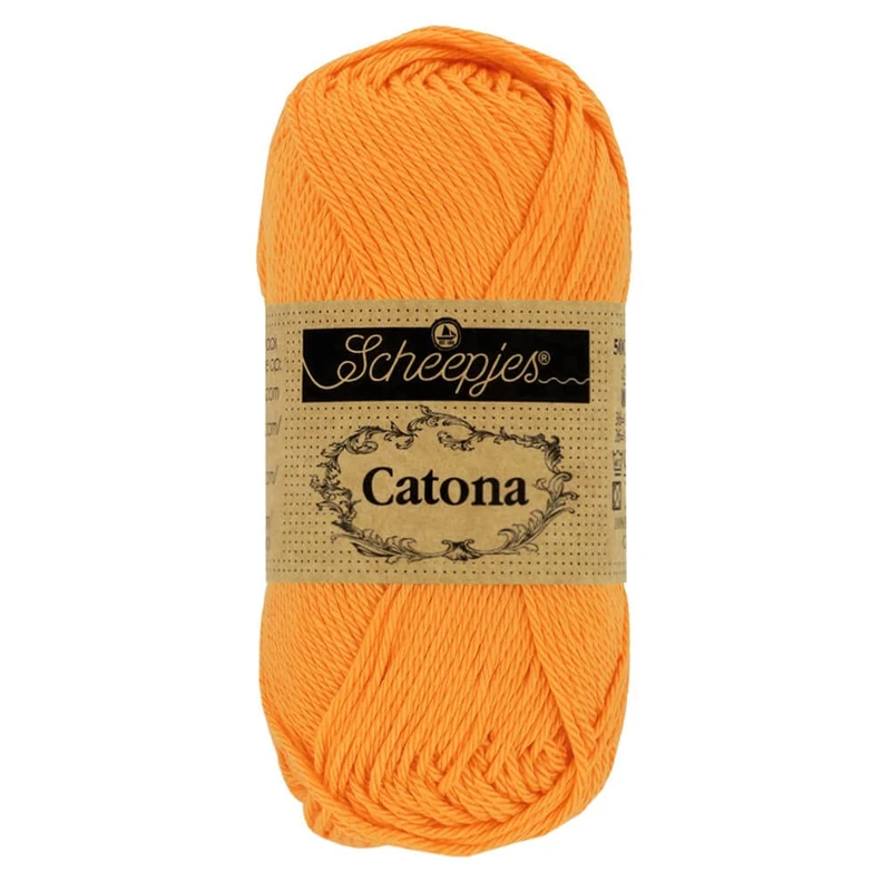 Scheepjes - Scheepjes Catona 411 Sweet Orange Yarn - 20x25g