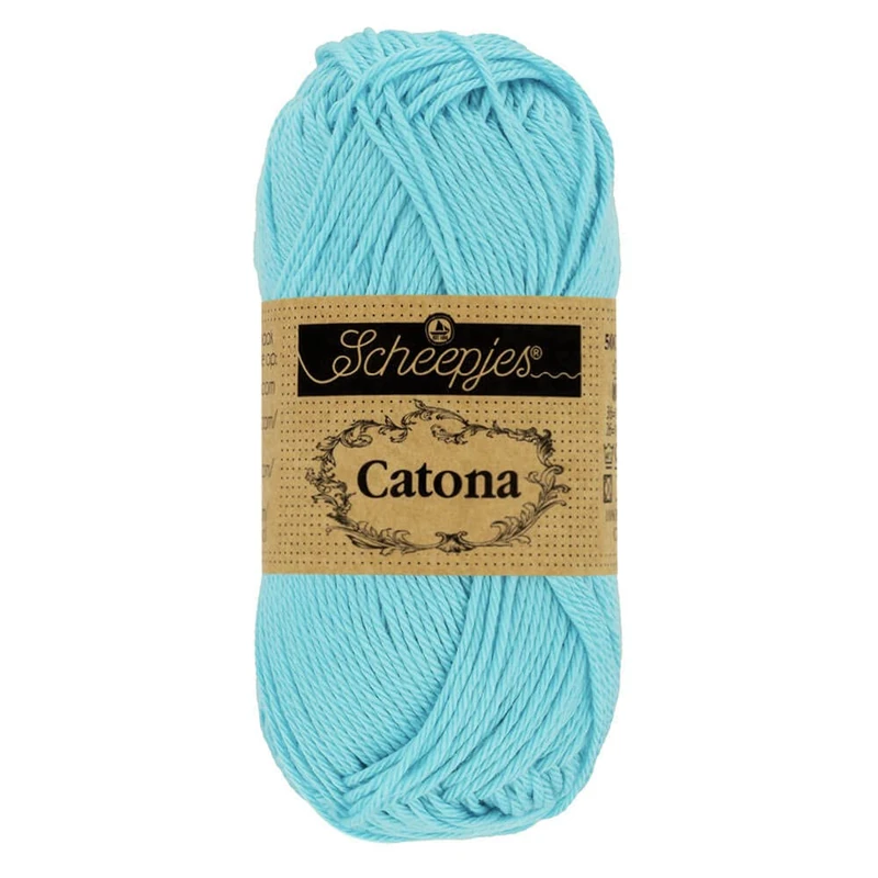Scheepjes - Scheepjes Catona 397 Cyan Yarn - 10x50g