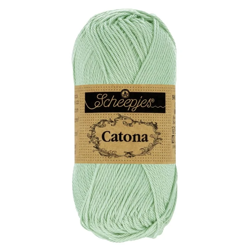 Scheepjes - Scheepjes Catona 402 Silver Green Yarn - 20x25g