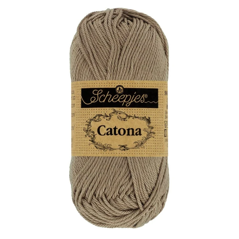 Scheepjes - Scheepjes Catona 254 Moon Rock Yarn - 10x50g - Image 1