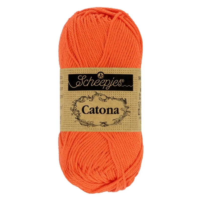 Scheepjes - Scheepjes Catona 189 Royal Orange Yarn - 20x25g