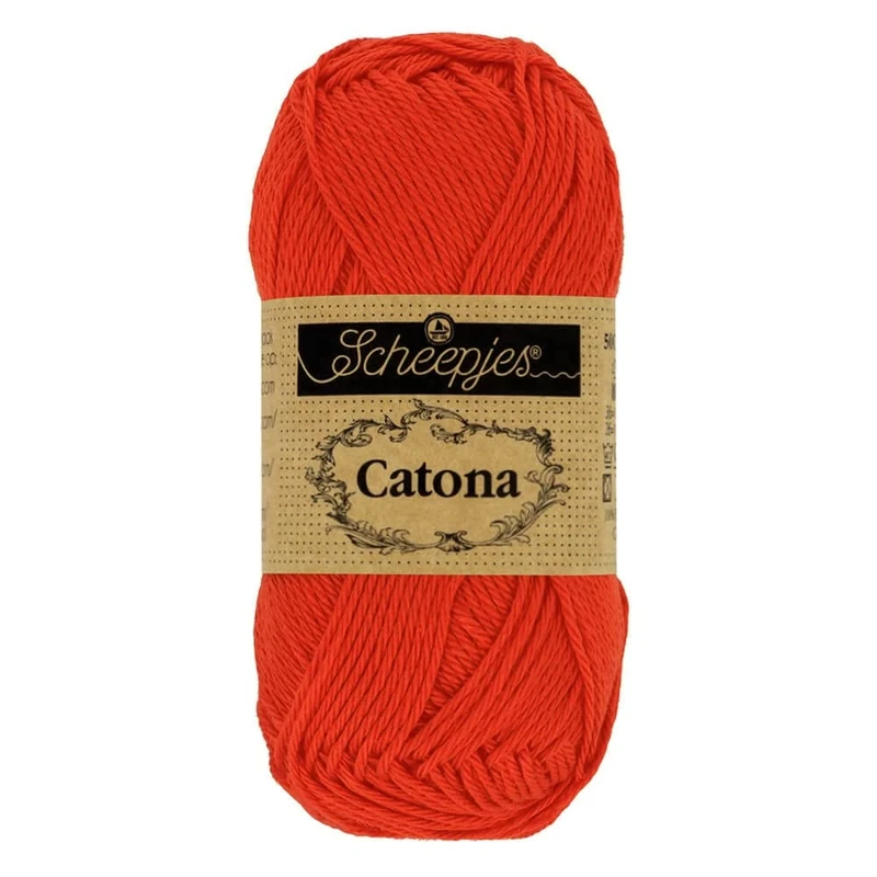 Scheepjes - Scheepjes Catona 390 Poppy Rose Yarn - 20x25g