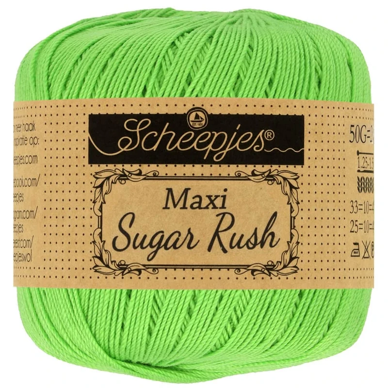 Scheepjes - Scheepjes Maxi Sugar Rush 513 Spring Green Yarn - 10x50g