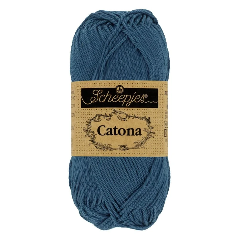 Scheepjes - Scheepjes Catona 164 Light Navy Yarn - 20x25g