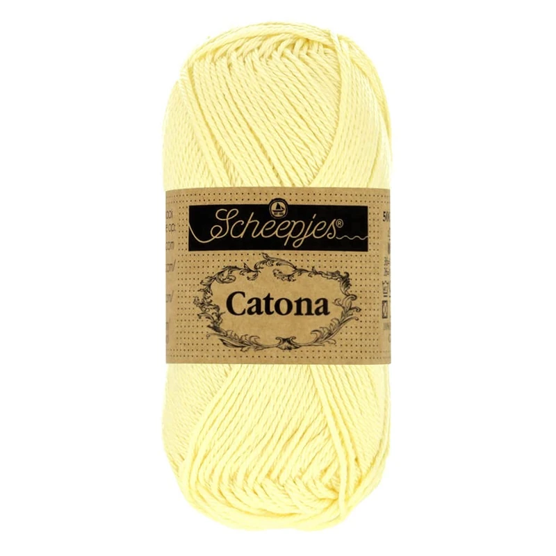 Scheepjes - Scheepjes Catona 101 Candle Light Yarn - 10x50g