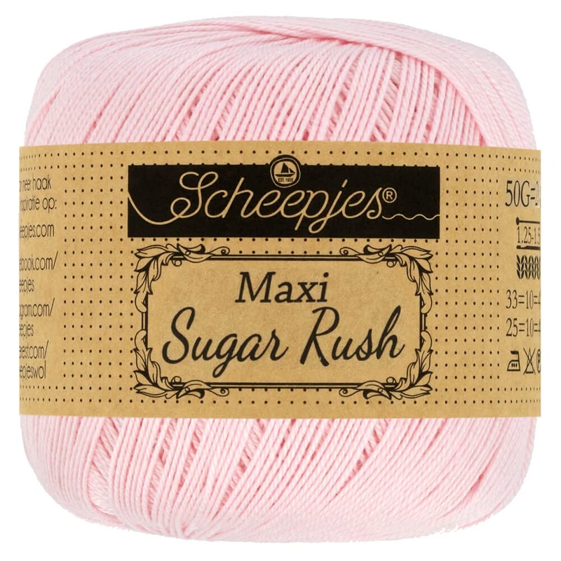 Scheepjes - Scheepjes Maxi Sugar Rush 238 Powder Pink Yarn - 10x50g