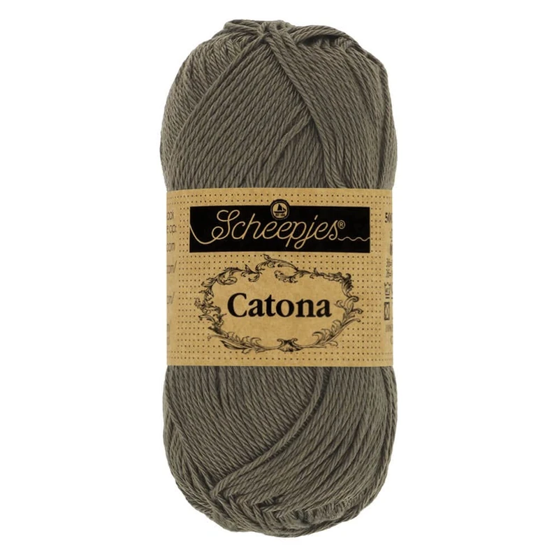 Scheepjes - Scheepjes Catona 387 Dark Olive Yarn - 10x50g