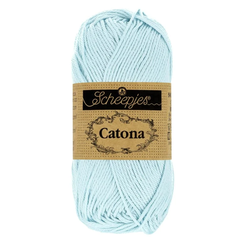 Scheepjes - Scheepjes Catona 509 Baby Blue Yarn - 10x50g - Image 1