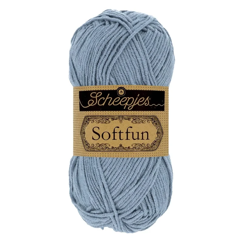 Scheepjes - Scheepjes Softfun 2602 Slate Blue Yarn - 10x50g