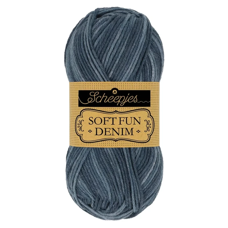 Scheepjes - Scheepjes Softfun Denim 501 Yarn - 10x50g