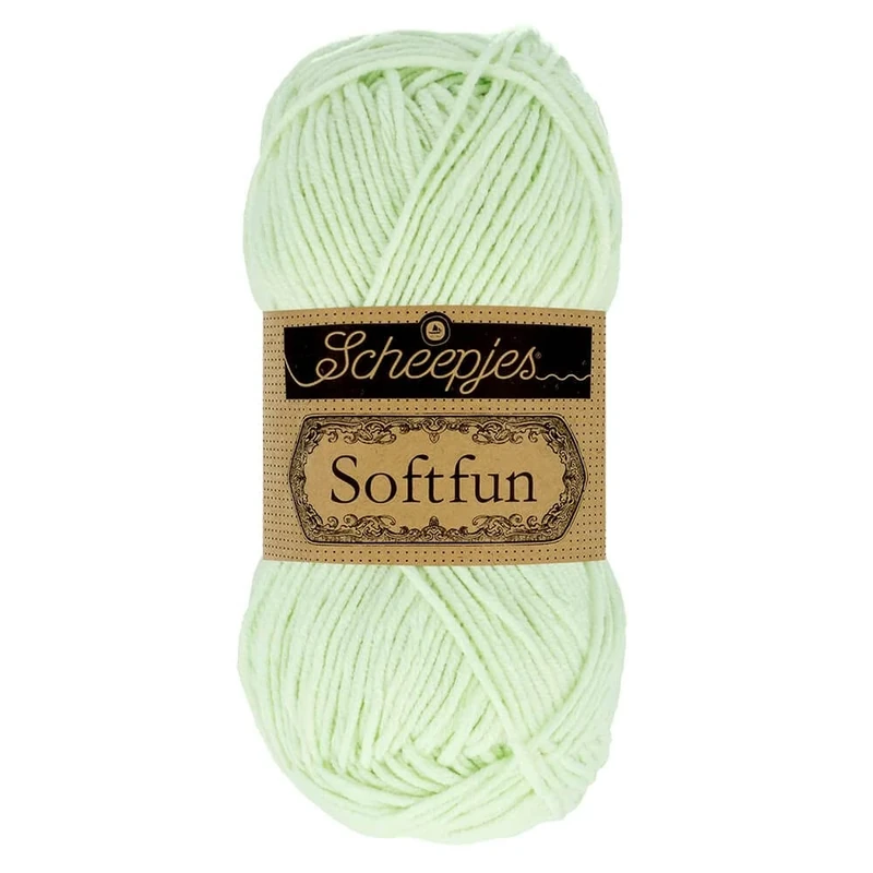 Scheepjes - Scheepjes Softfun 2639 Green Tea Yarn - 10x50g