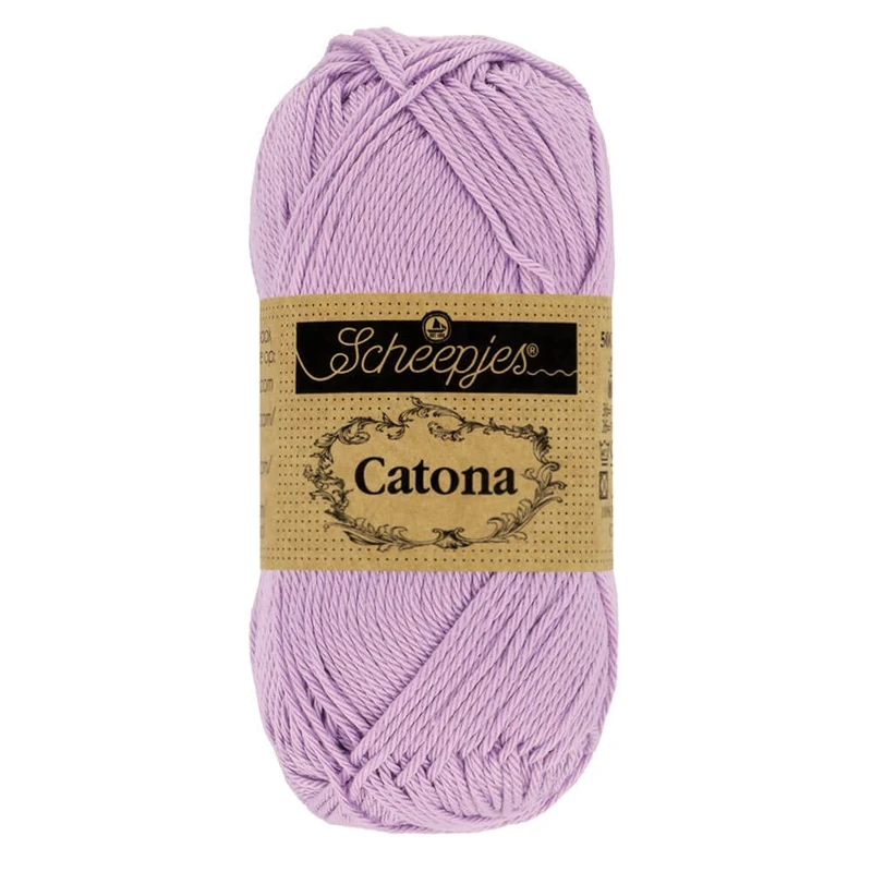 Scheepjes - Scheepjes Catona 520 Lavender Yarn - 10x50g - Image 1