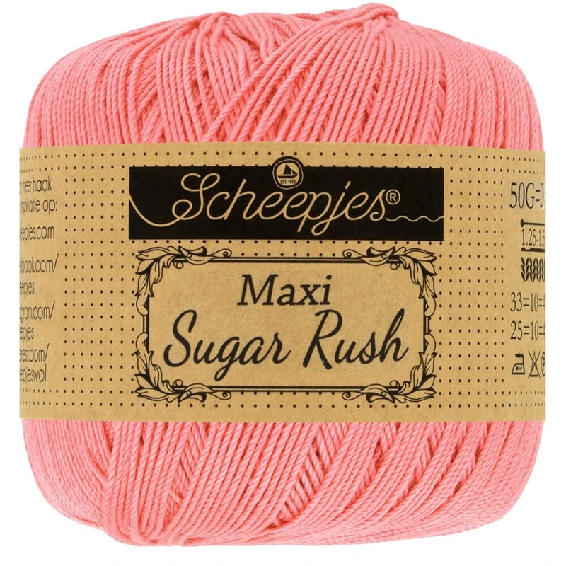 Scheepjes - Scheepjes Maxi Sugar Rush 409 Soft Rosa Yarn - 10x50g