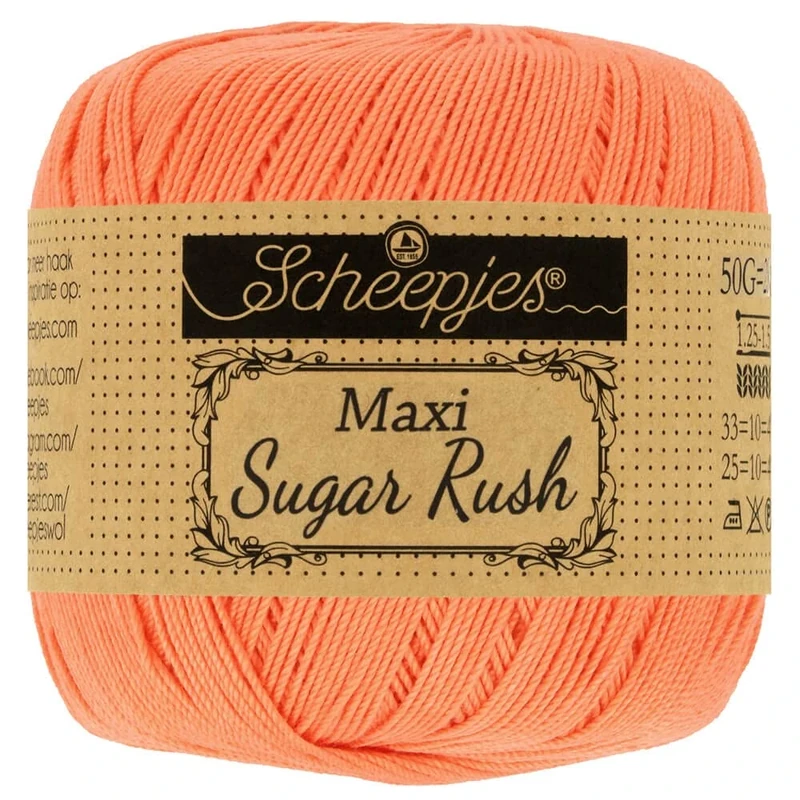 Scheepjes - Scheepjes Maxi Sugar Rush 410 Rich Coral Yarn - 10x50g