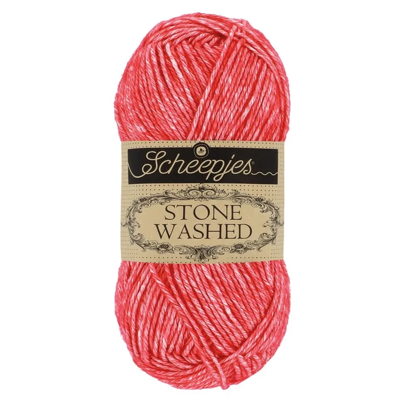 Scheepjes - Scheepjes Stone Washed 823 Carnelian Yarn - 10x50g