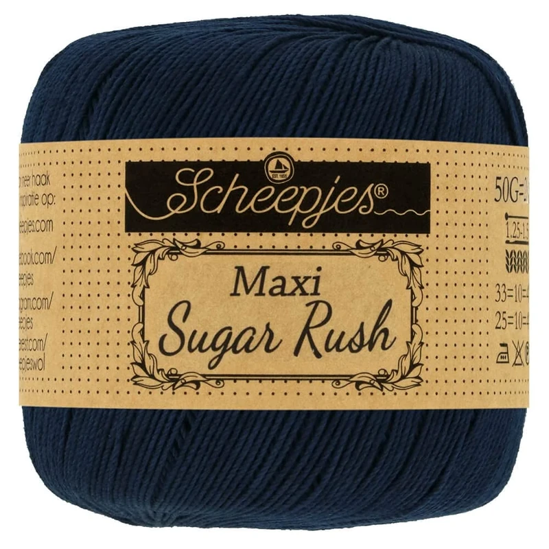 Scheepjes - Scheepjes Maxi Sugar Rush 124 Ultramarine Yarn - 10x50g