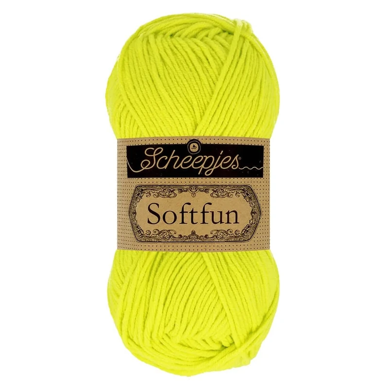 Scheepjes - Scheepjes Softfun 2641 Citrus Lime Yarn - 10x50g