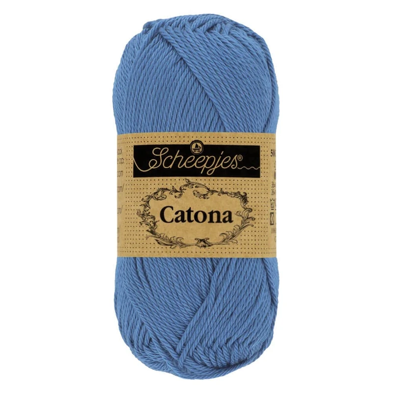 Scheepjes - Scheepjes Catona 261 Capri Blue Yarn - 10x50g