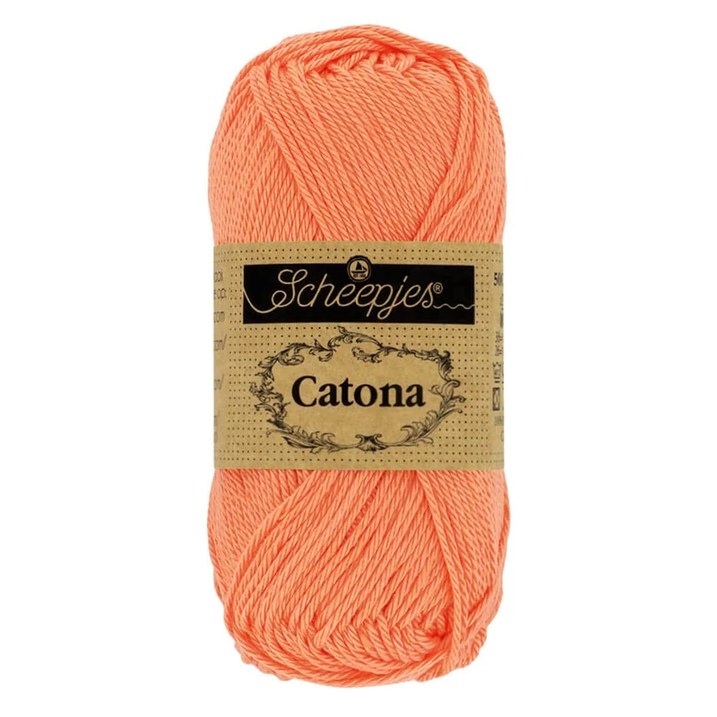 Scheepjes - Scheepjes Catona 410 Rich Coral Yarn - 10x50g