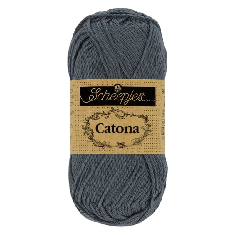 Scheepjes - Scheepjes Catona 393 Charcoal Yarn - 20x25g