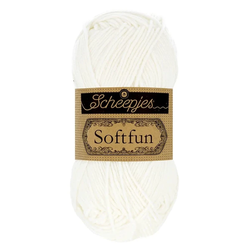 Scheepjes - Scheepjes Softfun 2412 Snow Yarn - 10x50g