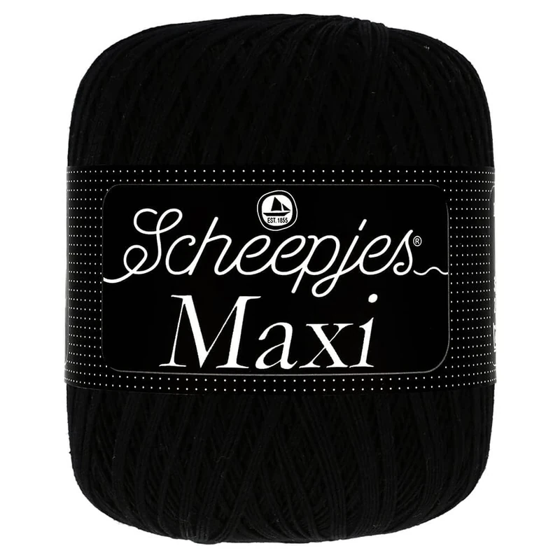 Scheepjes - Scheepjes Maxi 110 Jet Black Yarn - 10x100g