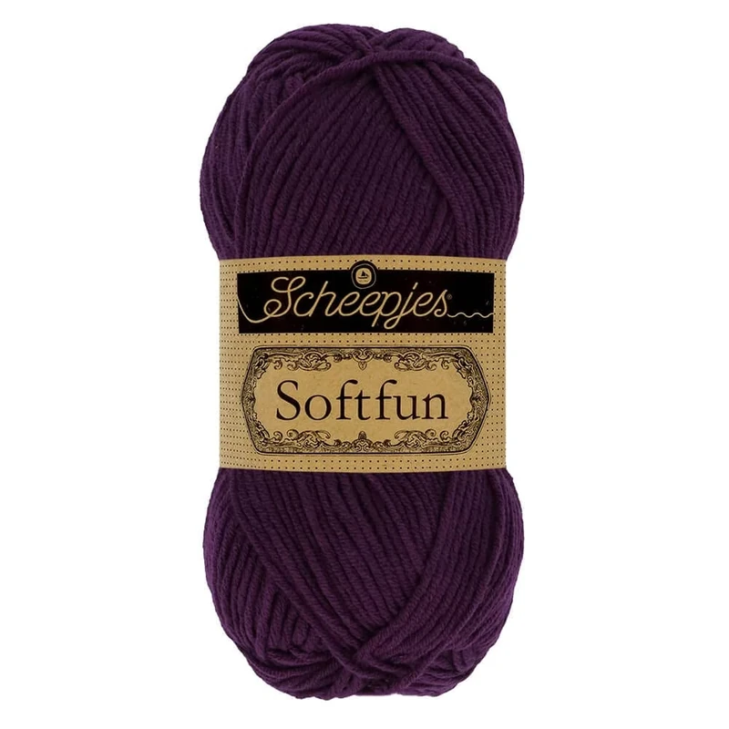 Scheepjes - Scheepjes Softfun 2656 Aubergine Yarn - 10x50g
