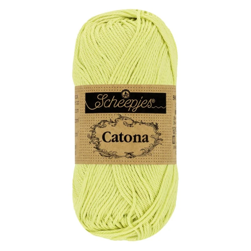 Scheepjes - Scheepjes Catona 392 Lime Juice Yarn - 10x50g