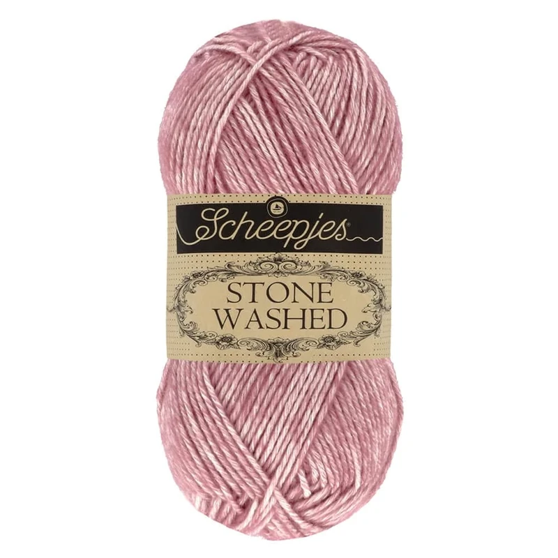 Scheepjes - Scheepjes Stone Washed 808 Corundum Ruby Yarn - 10x50g
