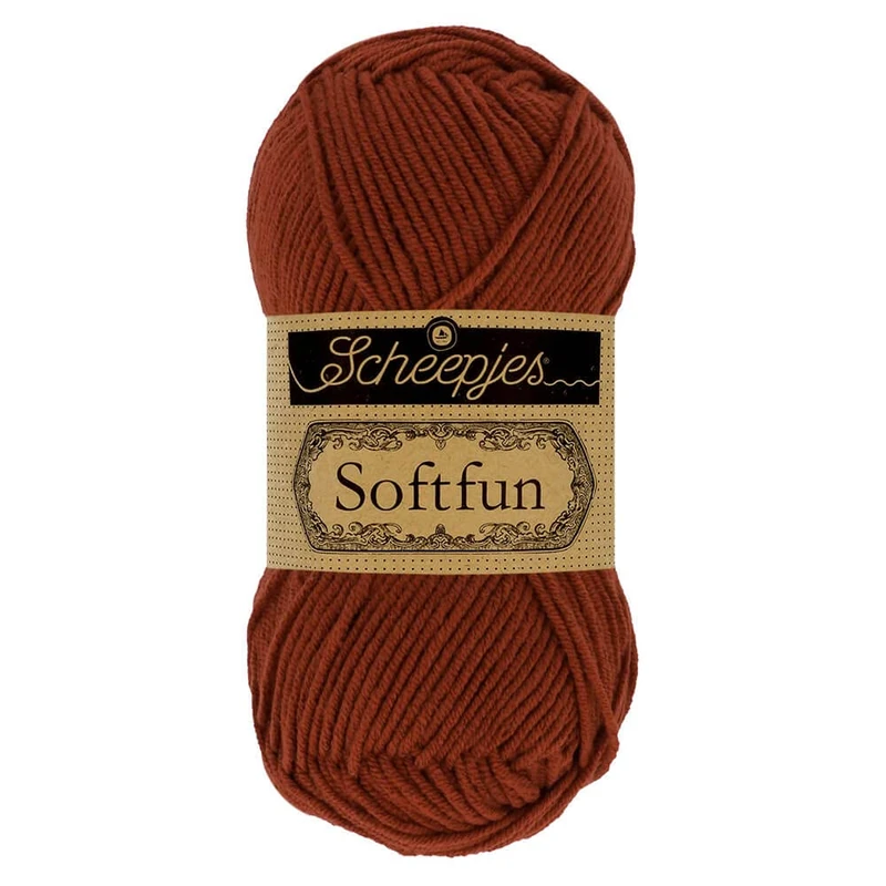 Scheepjes - Scheepjes Softfun 2650 Rust Yarn - 10x50g