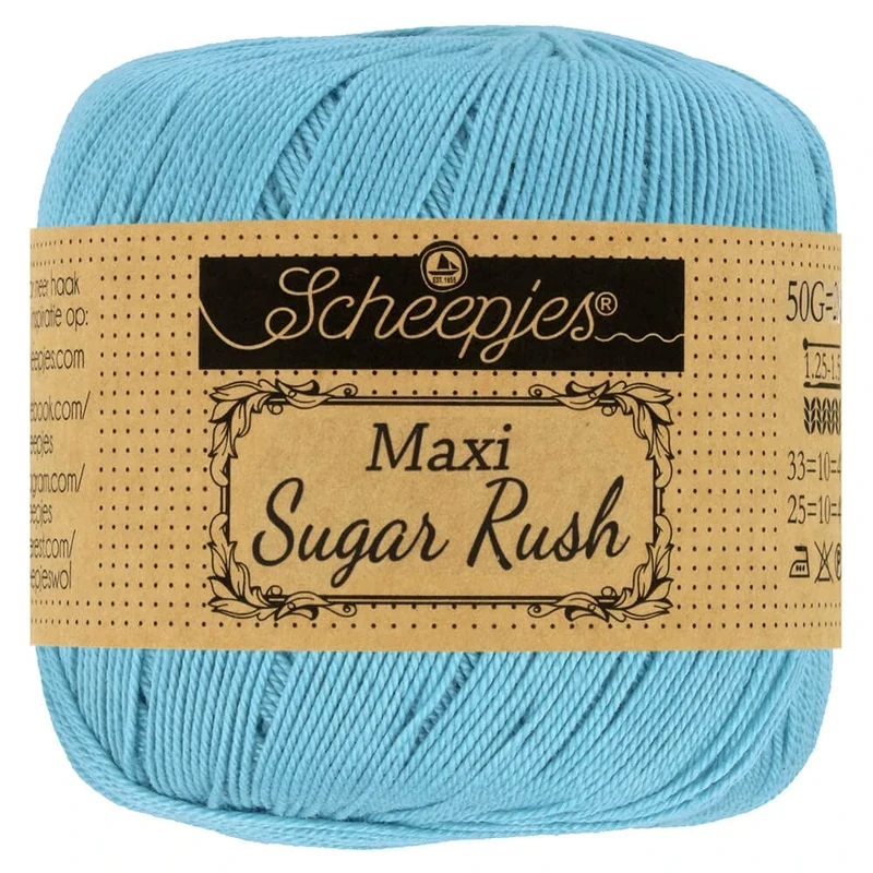 Scheepjes - Scheepjes Maxi Sugar Rush 510 Sky Blue Yarn - 10x50g