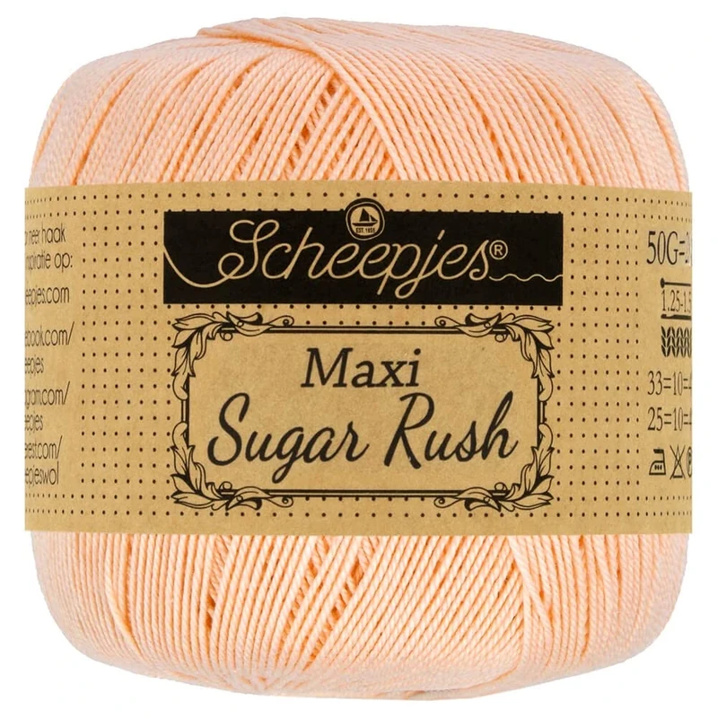 Scheepjes - Scheepjes Maxi Sugar Rush 523 Pale Peach Yarn - 10x50g